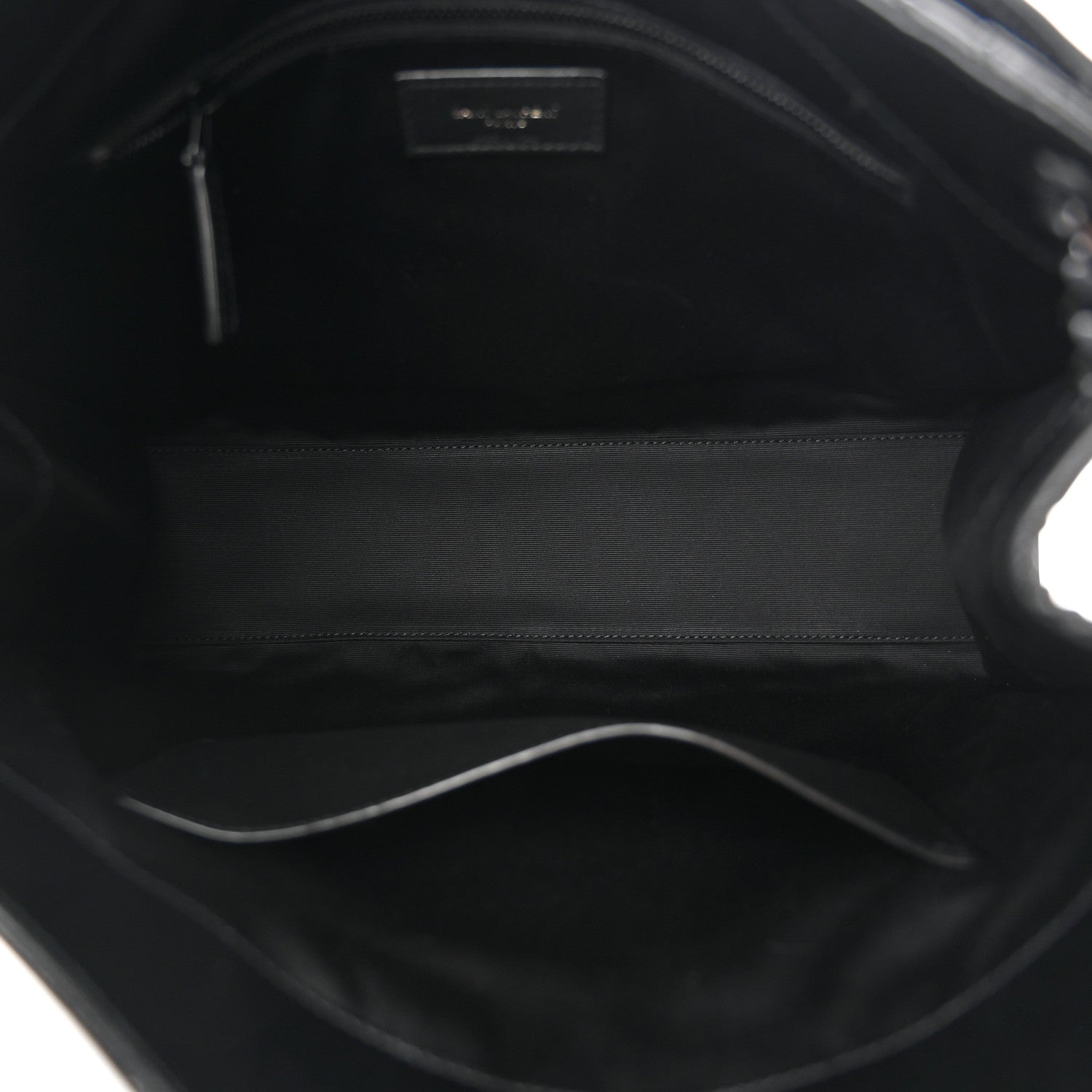 Saint Laurent Crinkled Calfskin Matelasse Monogram Medium Niki Shopper Tote Black 5 of 10