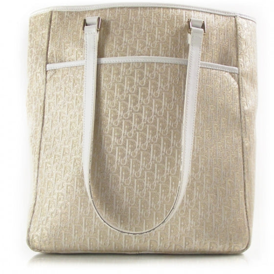 Christian Dior Monogram Tote Gold 1 of 10