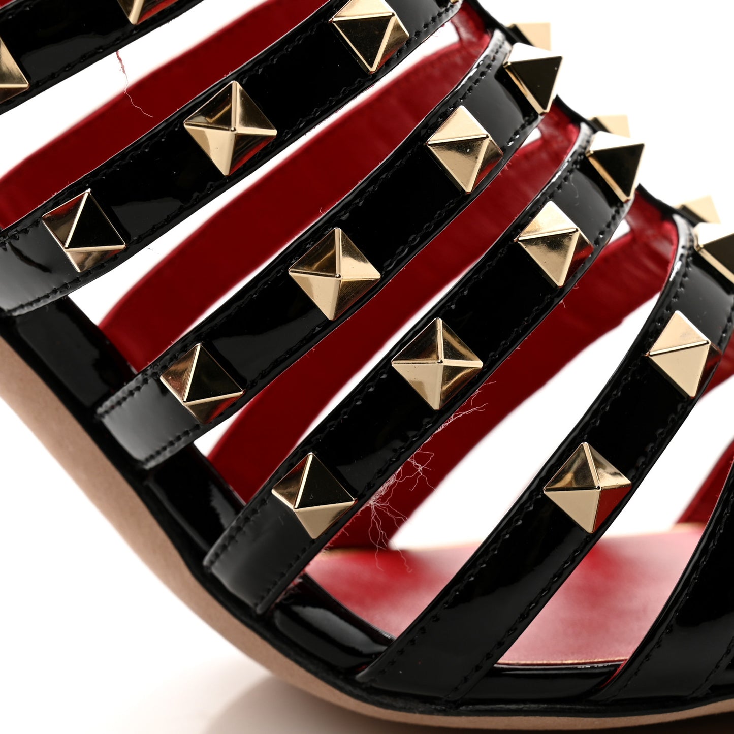 Patent Rockstud Alcove Cage 100mm Booties 41 Black