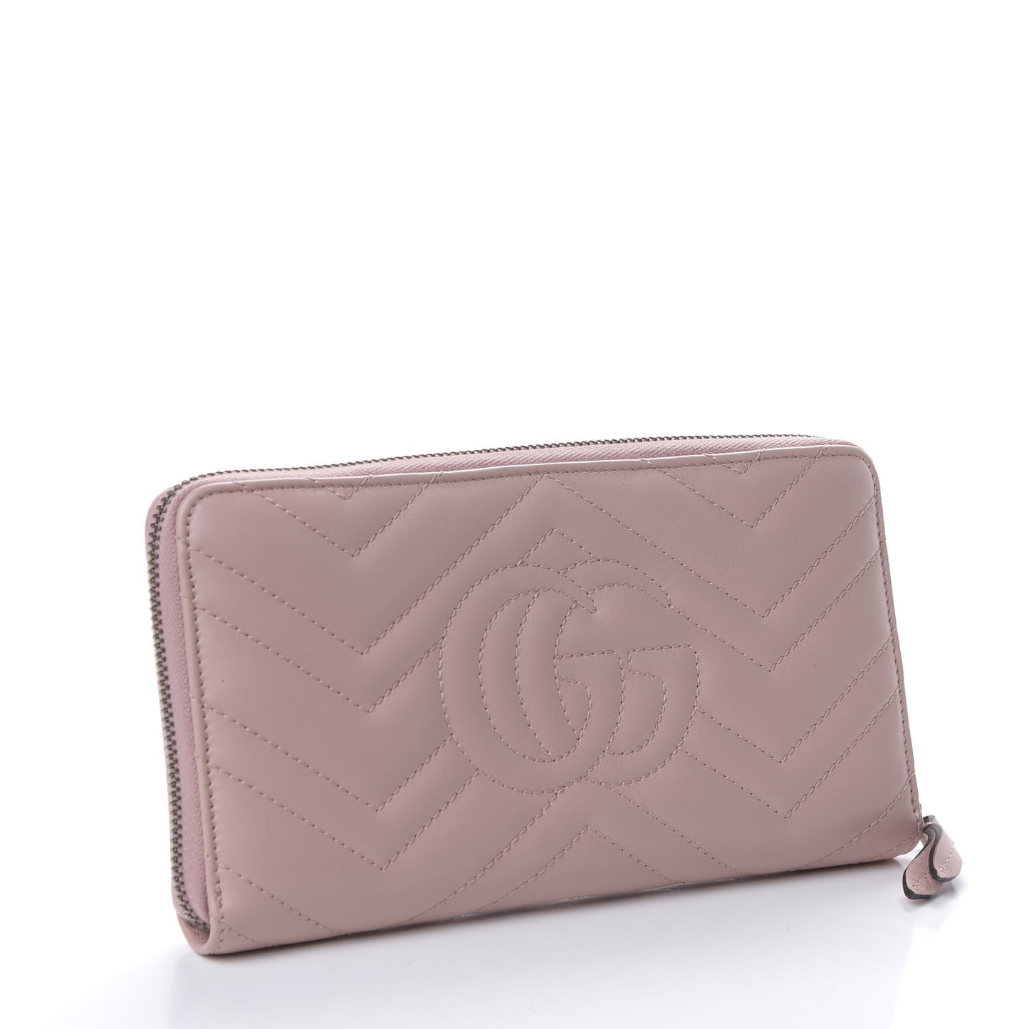 Calfskin Matelasse GG Marmont Zip Around Organizer Wallet Perfect Pink
