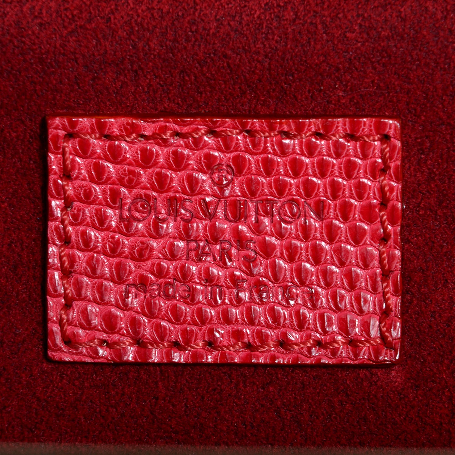 Louis Vuitton Monogram Cerises Lizard Sac Fermoir MM 6 of 7