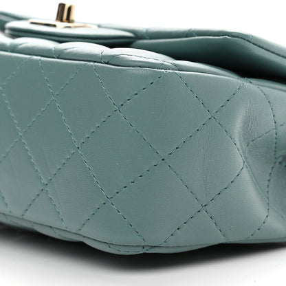 Chanel Lambskin Quilted Mini Rectangular Flap Green 8 of 8