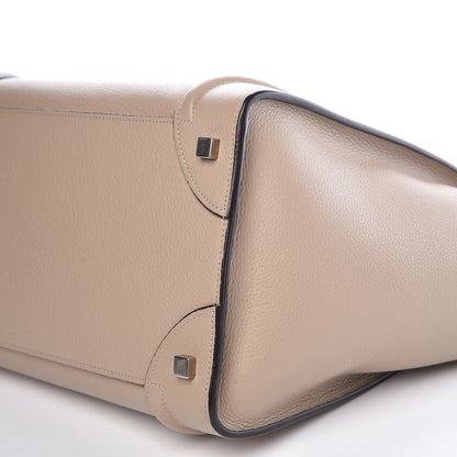 Celine Drummed Calfskin Mini Luggage Dune 10 of 11