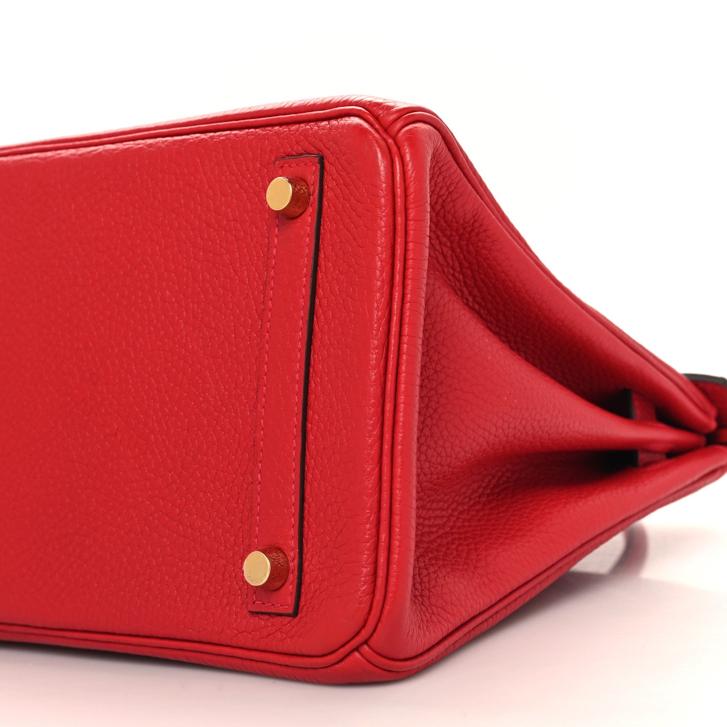 Taurillon Clemence Birkin 30 Rouge Casaque