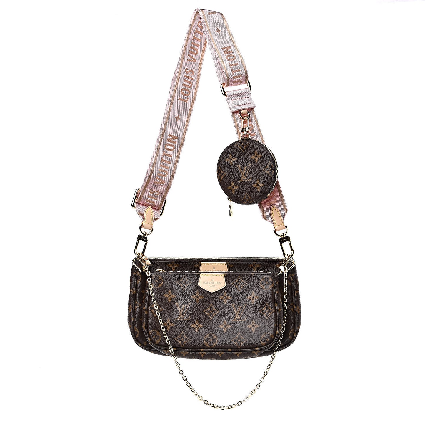 Monogram Multi Pochette Accessories Rose Clair