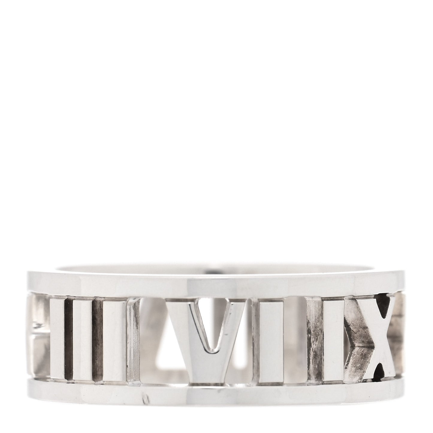 Sterling Silver Wide Atlas Open Ring 51 5.75