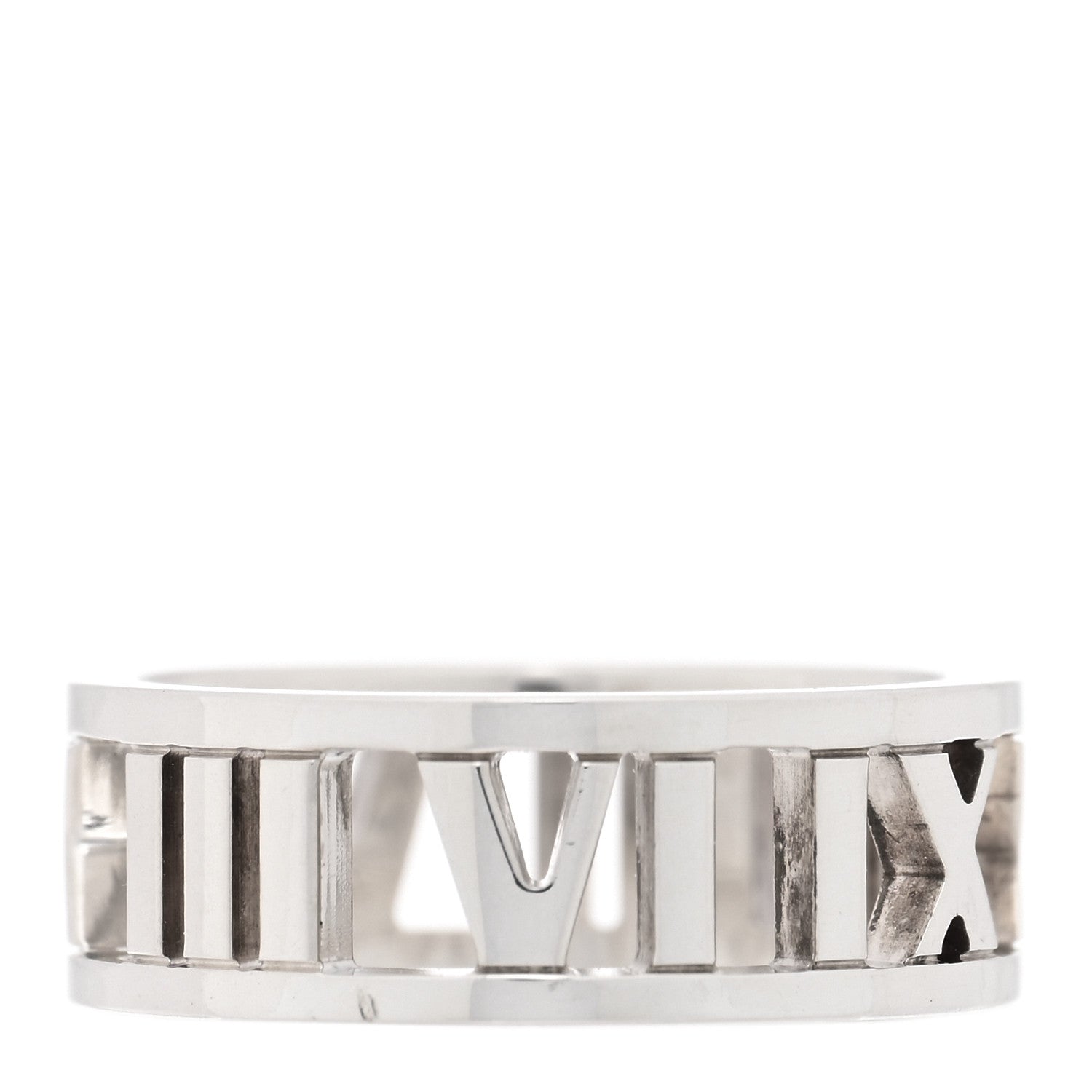 Tiffany Sterling Silver Wide Atlas Open Ring 51 5.75 3 of 5
