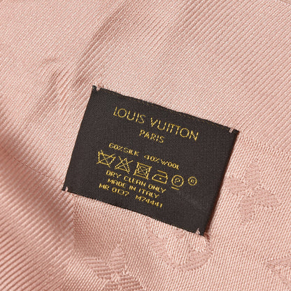 Louis Vuitton Silk Wool Monogram Shawl Natural 11 of 11