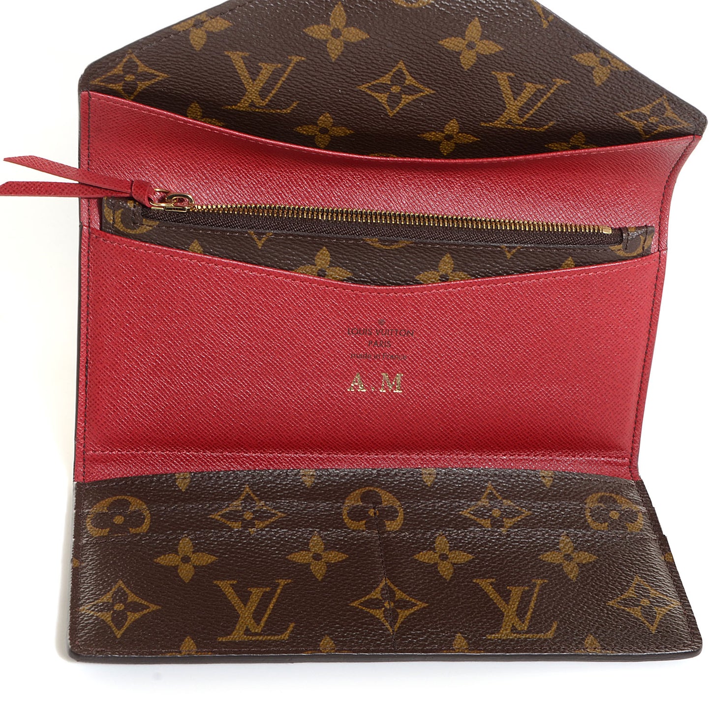 Monogram Josephine Wallet Red