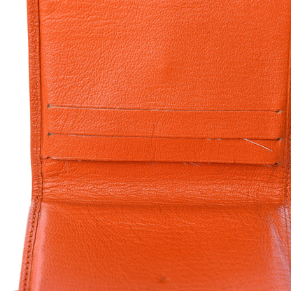 Chanel Goatskin Compact Double Sided Wallet Orange 11 of 12