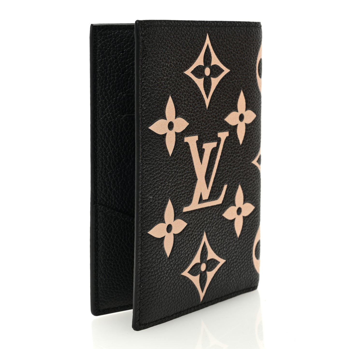 Empreinte Monogram Giant Passport Cover Black Beige
