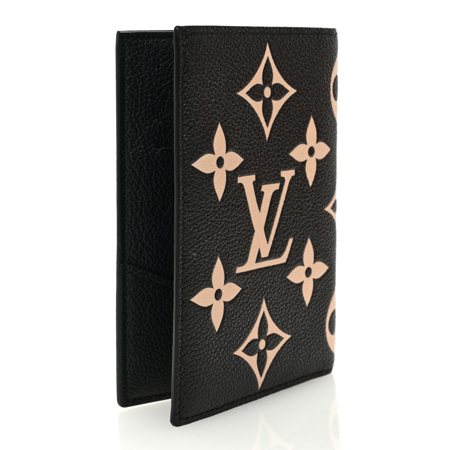 Louis Vuitton Empreinte Monogram Giant Passport Cover Black Beige 3 of 7