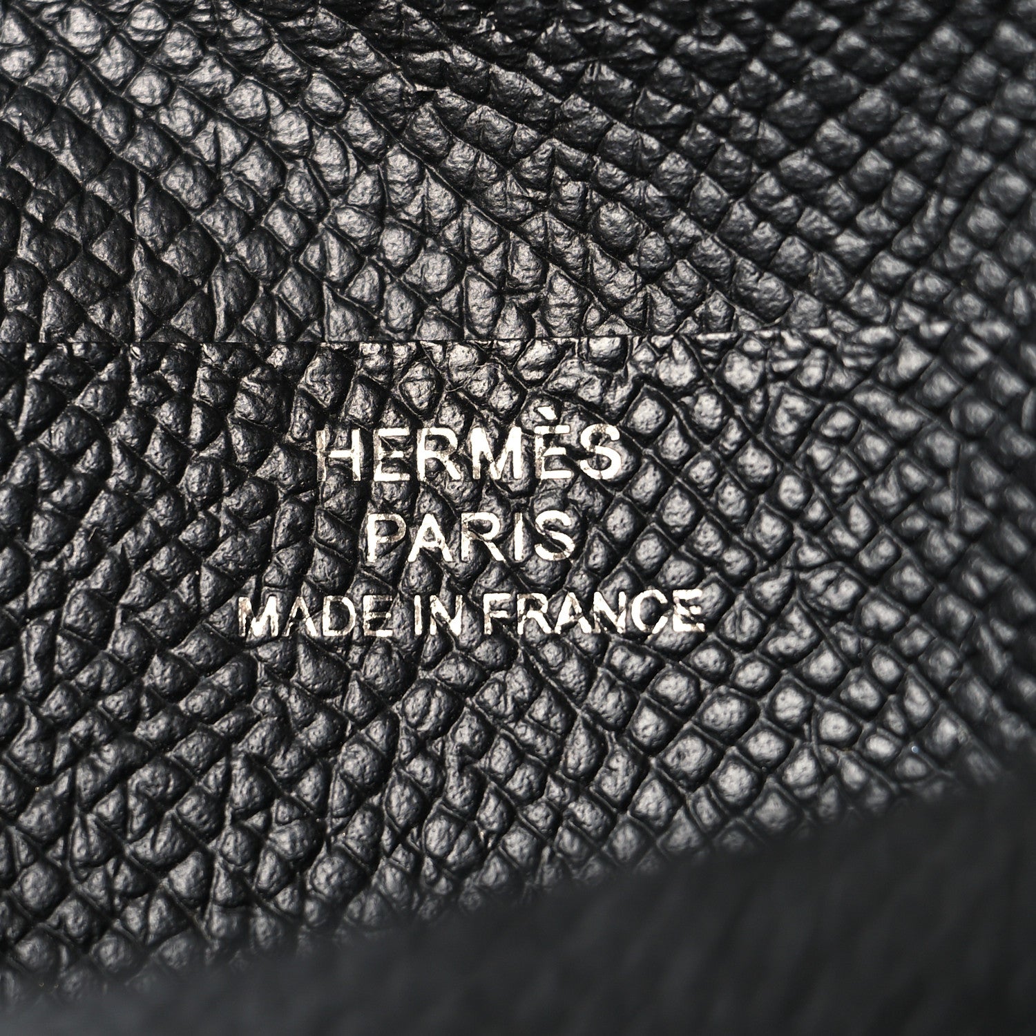 Hermes Epsom Bearn Compact Wallet Black 6 of 8
