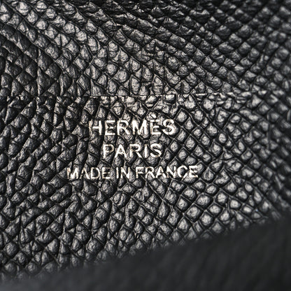 Hermes Epsom Bearn Compact Wallet Black 6 of 8