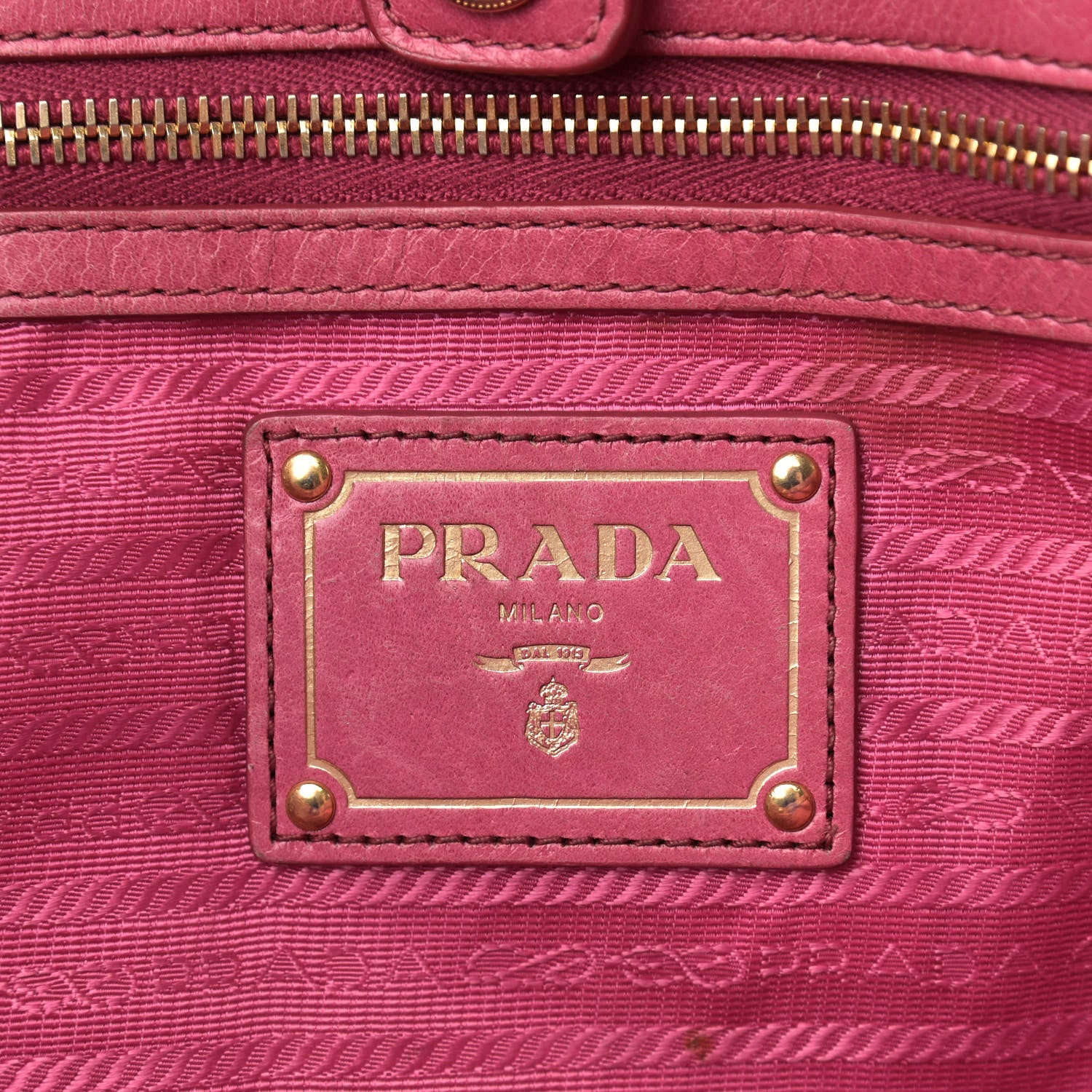 Prada Vitello Shine Tote Peonia 6 of 14