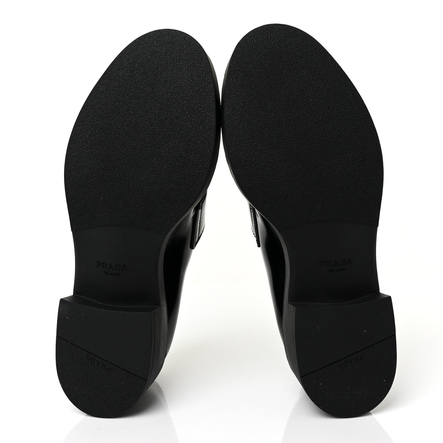 Spazzolato Metal Triangle Logo 50mm Loafers 39 Black