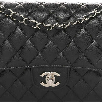 Chanel Caviar Quilted Medium Double Flap Black 8 of 11