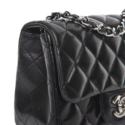 Chanel Lambskin Quilted Mini Square Flap Black 9 of 9