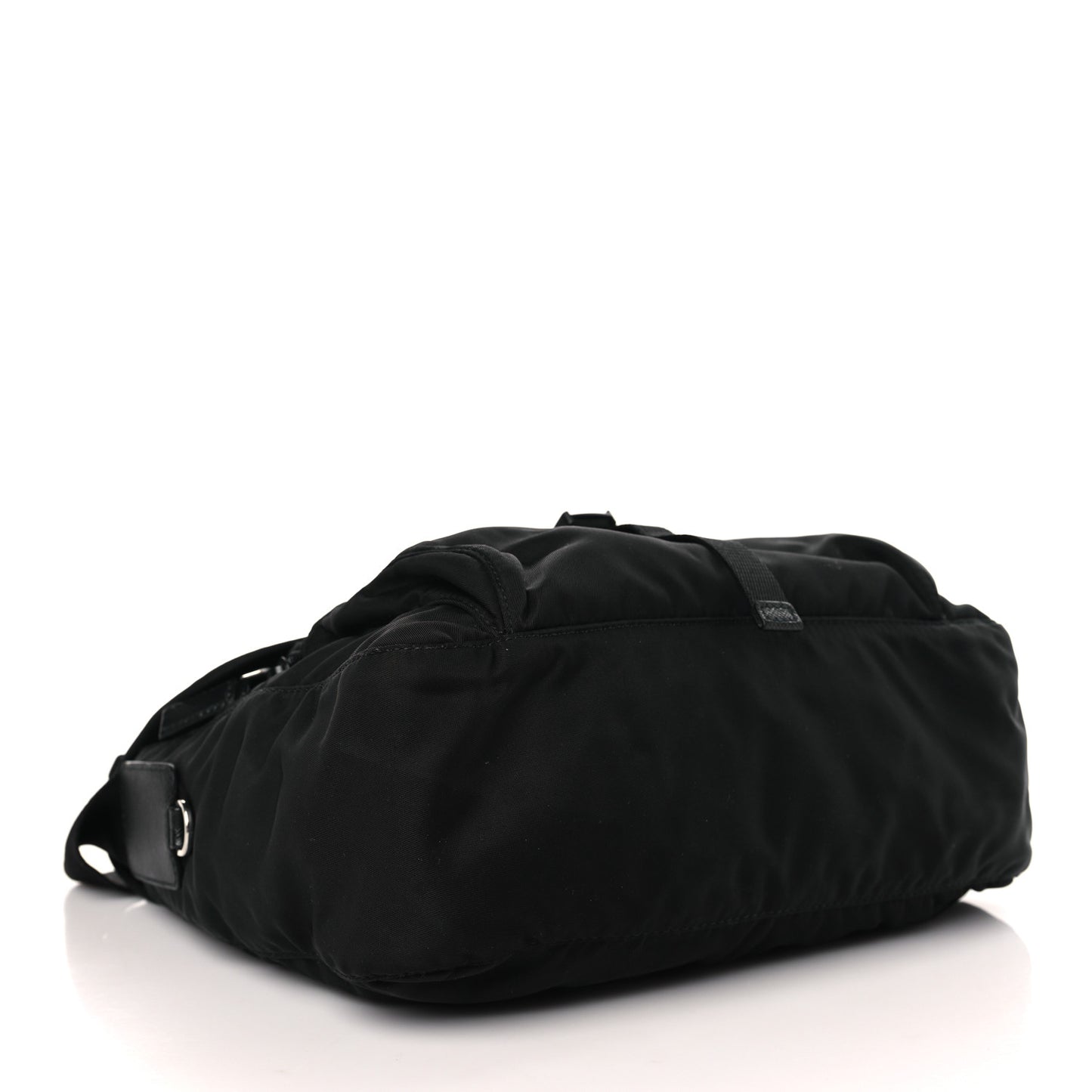 Tessuto Nylon Saffiano Small Vela Messenger Black