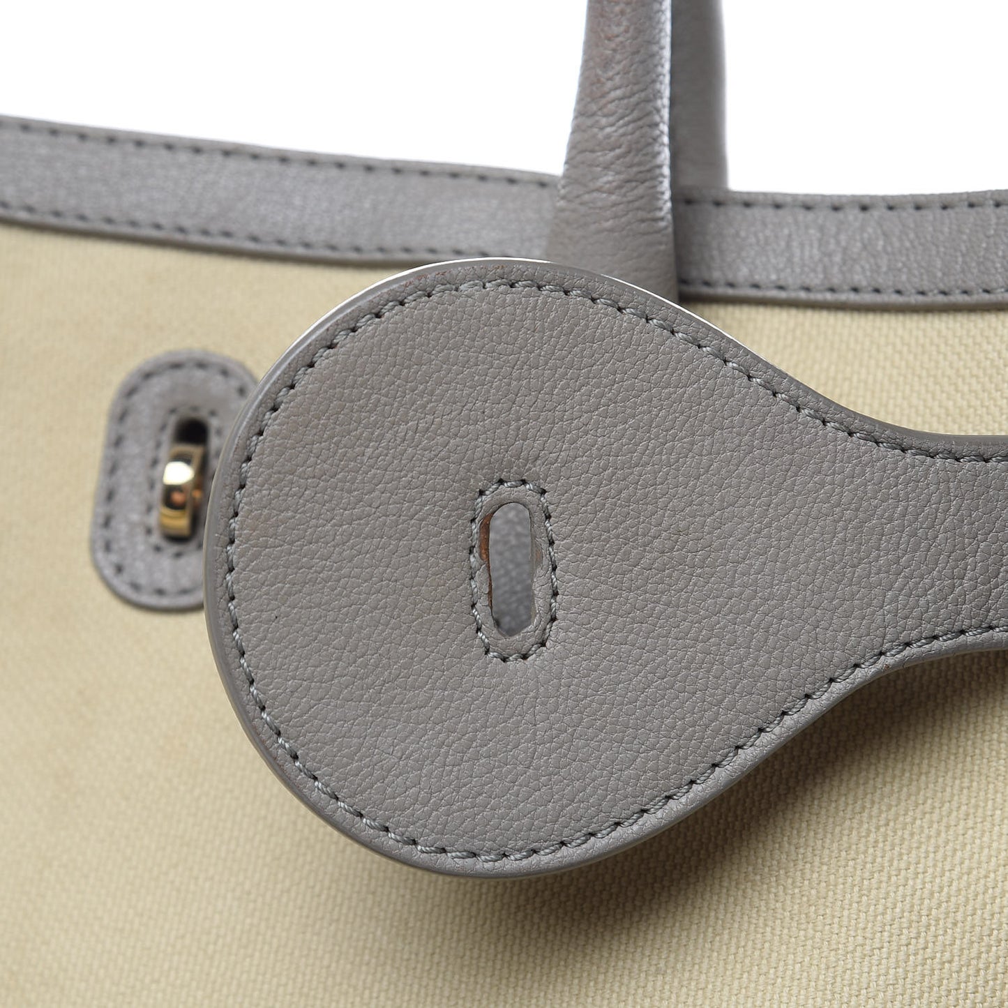 Canvas Chevre Lune MM Cream Grey