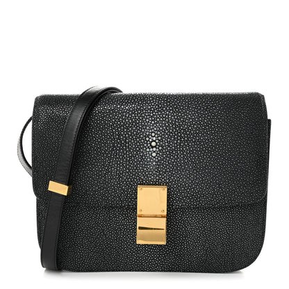 Celine Stingray Medium Classic Box Flap Bag Black 1 of 9