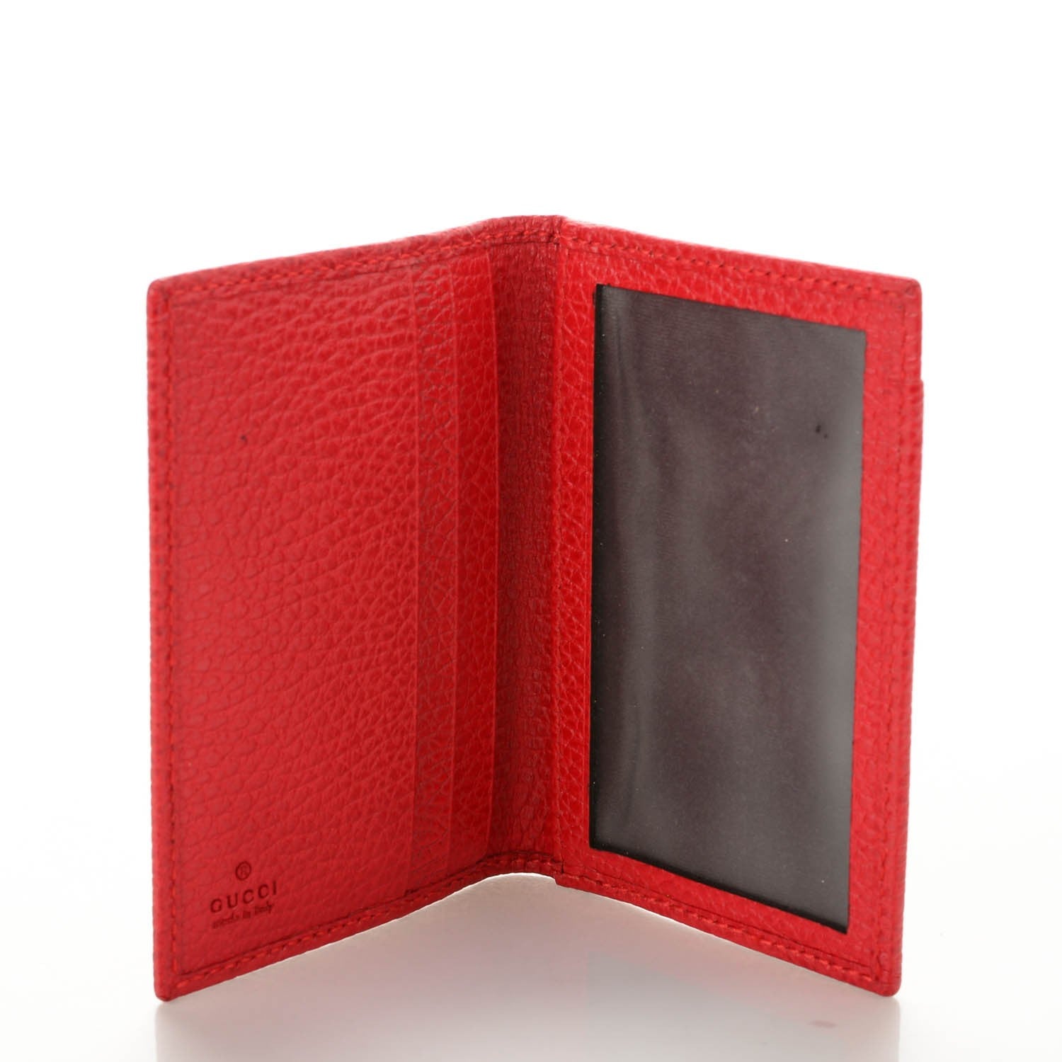 Gucci Dollar Calfskin Swing Train Pass Card Case Tabasco 5 of 7