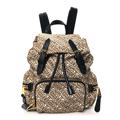 Burberry Nylon Monogram Medium Rucksack Backpack Beige 1 of 10