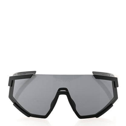 Prada Metal Rubber Linea Rossa Sport Sunglasses SPS 04W Black 3 of 8