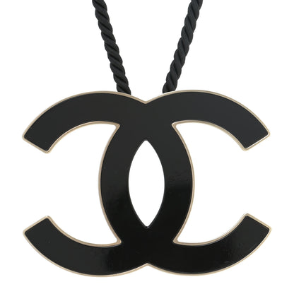 Chanel Enamel CC Rope Necklace Black 5 of 7