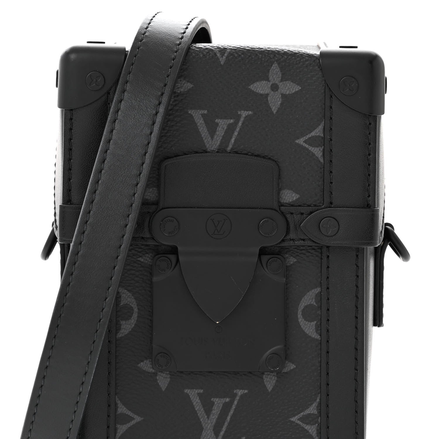 Louis Vuitton Monogram Eclipse Vertical Trunk Wearable Wallet Black 7 of 10