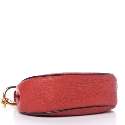 Chloe Grained Lambskin Mini Drew Shoulder Bag Plaid Red 4 of 10