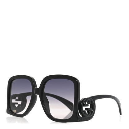 Gucci Acetate Rectangle Frame Sunglasses GG1326S Black 1 of 6