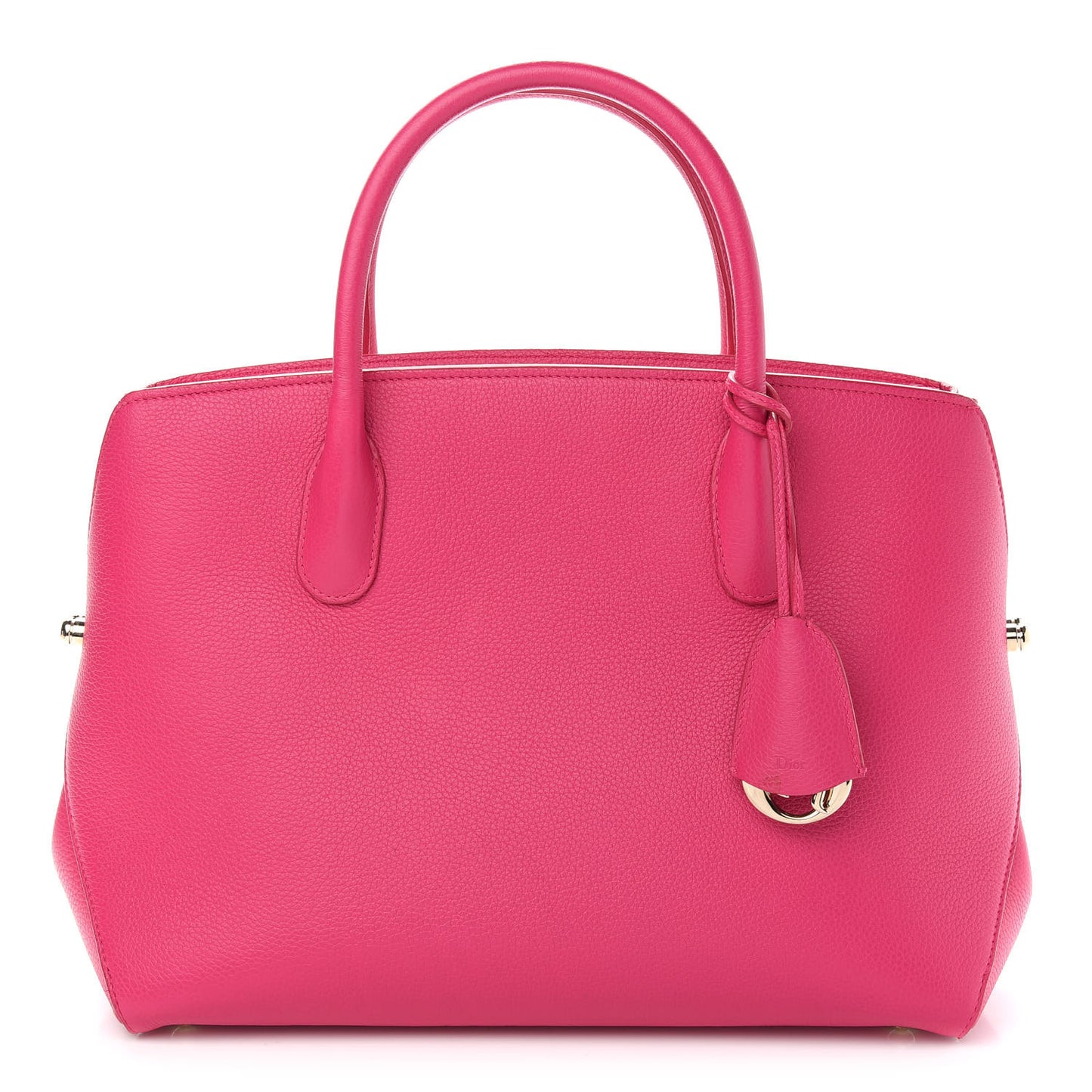 Grained Calfskin Bar Tote Coquelicot