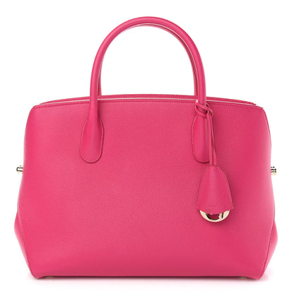 Christian Dior Grained Calfskin Bar Tote Coquelicot 1 of 9