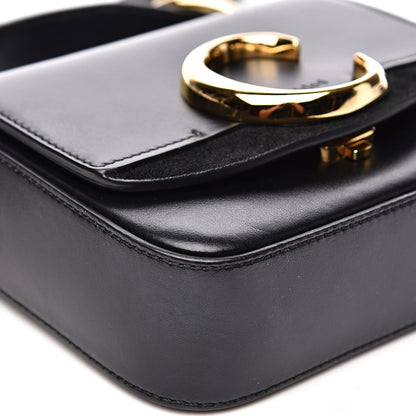 Chloe Shiny Calfskin Suede Mini C Double Carry Black 7 of 12
