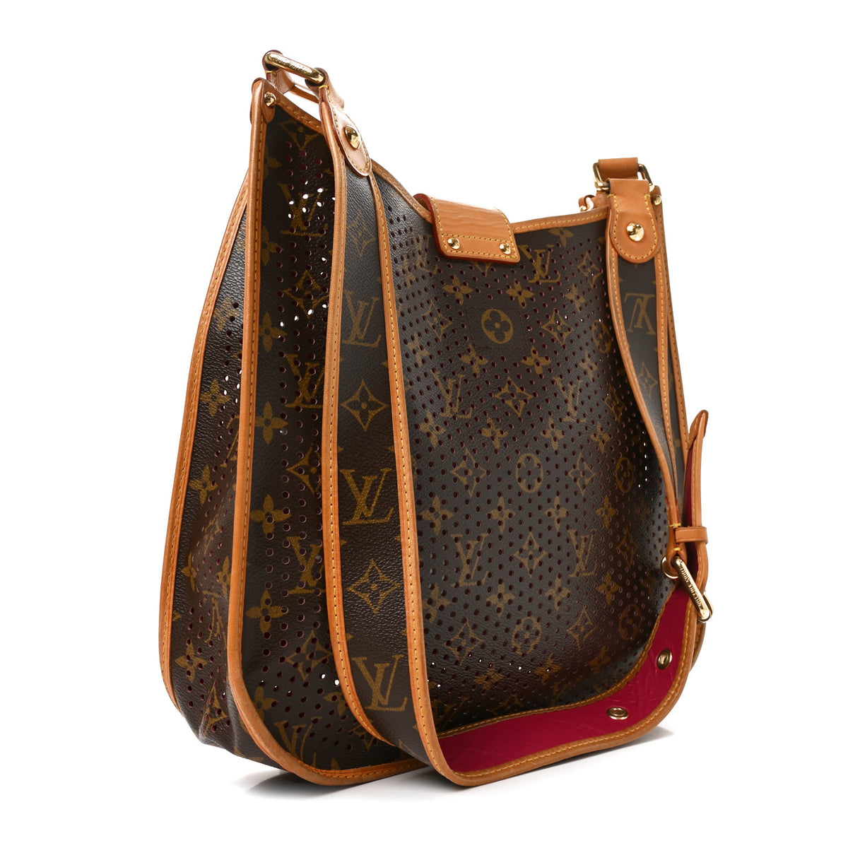 Louis Vuitton Monogram Perforated Musette Fuchsia 3 of 9