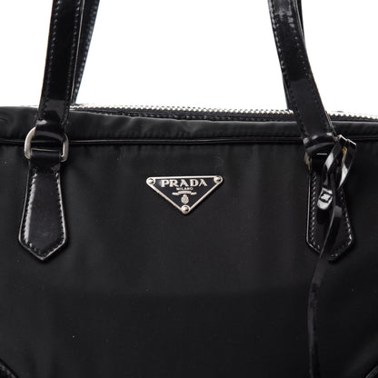 Prada Tessuto Nylon Vernice Bauletto Black 15 of 15