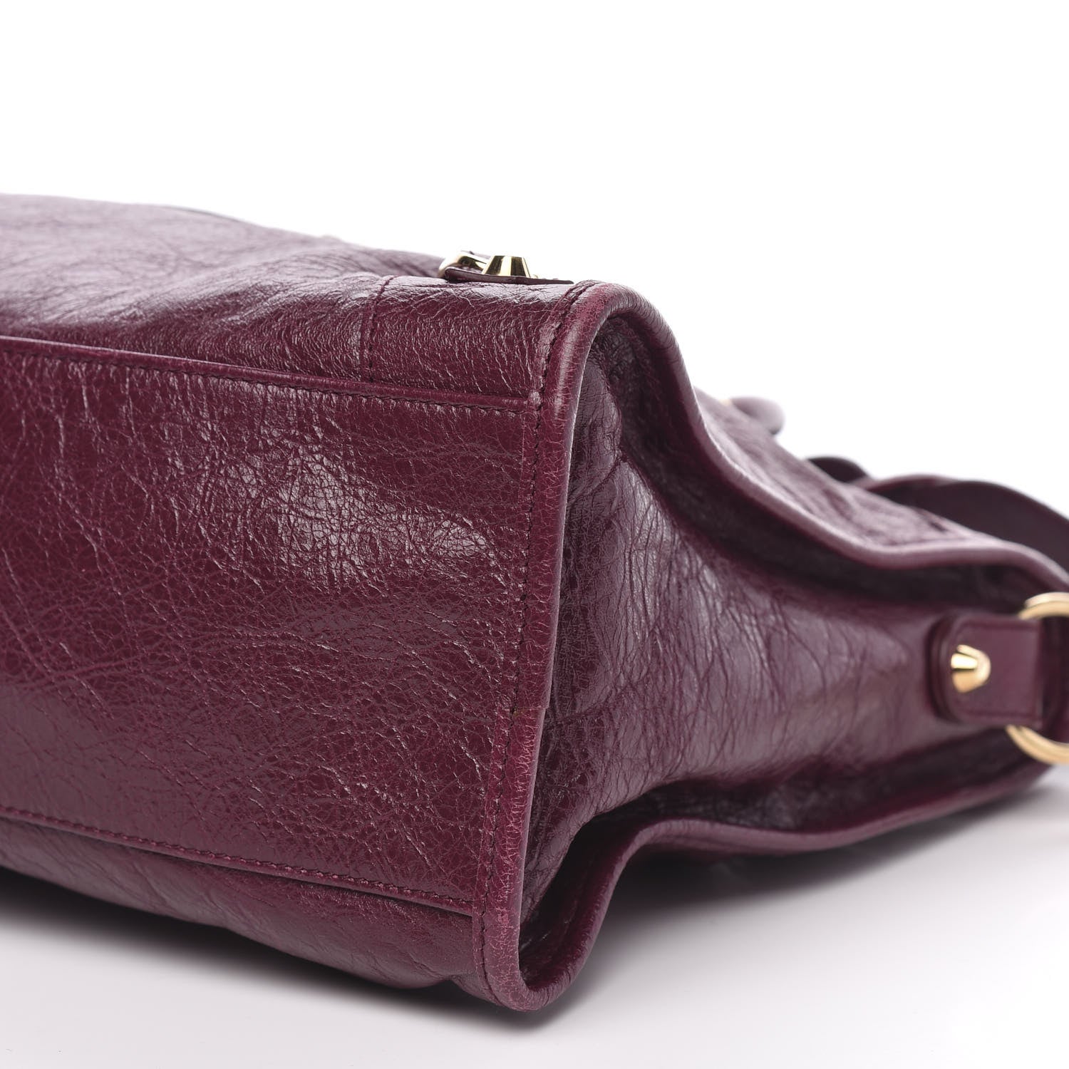 Balenciaga Agneau Classic Gold Hardware City Violet Prune 10 of 11