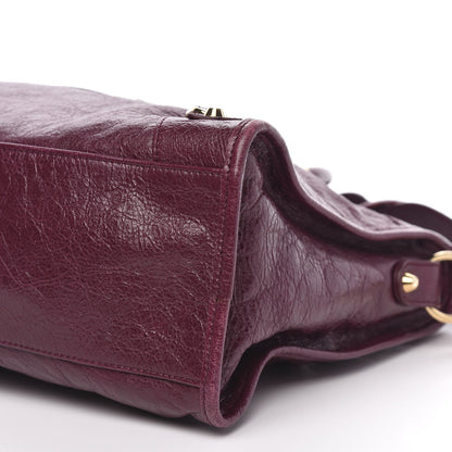 Balenciaga Agneau Classic Gold Hardware City Violet Prune 10 of 11