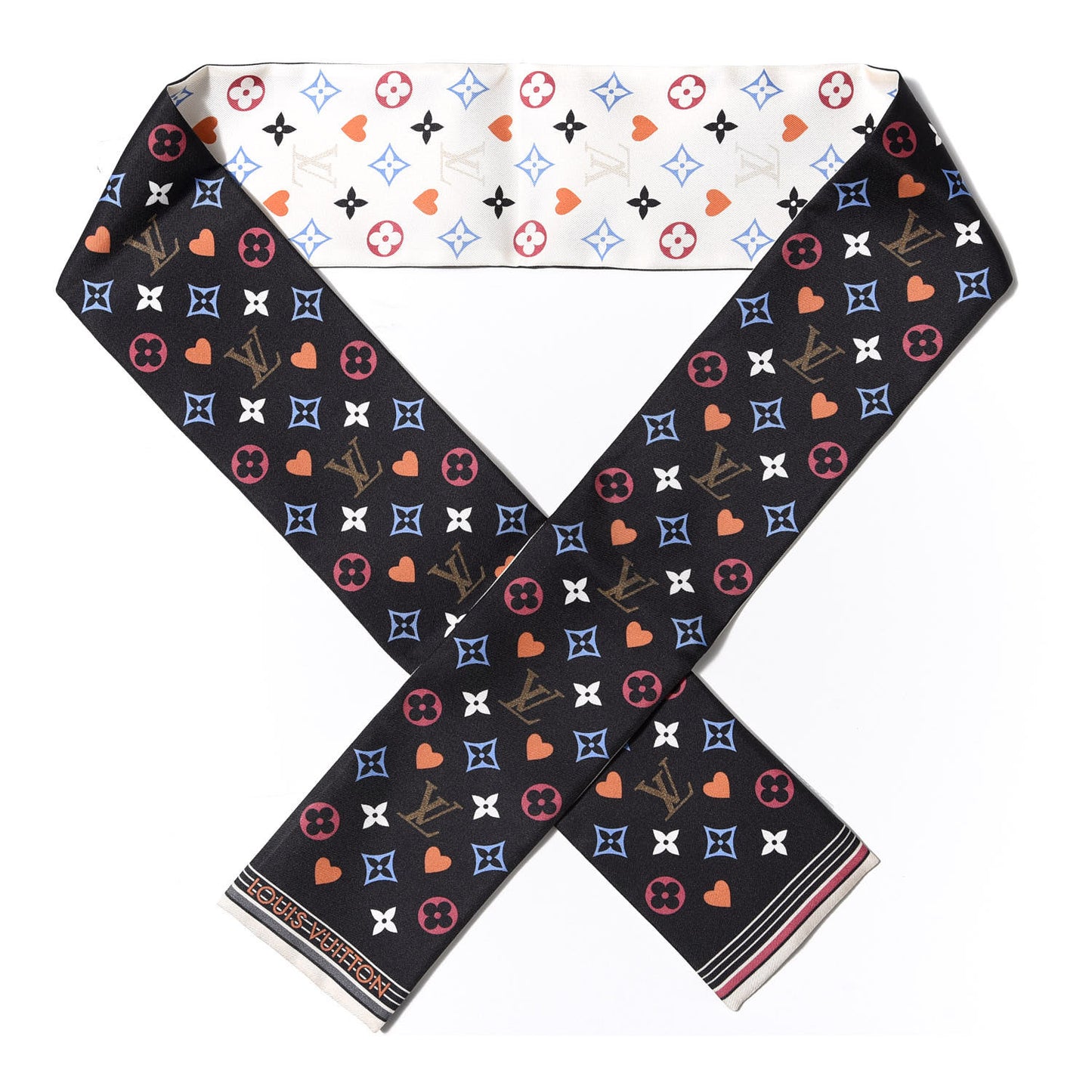 Silk Game On Bandeau Black White