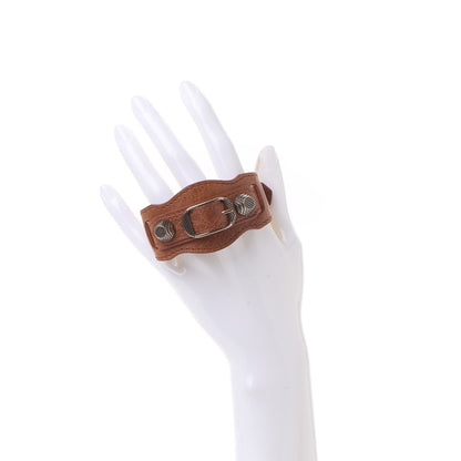Balenciaga Agneau Arena Giant 12 Silver Hardware Bracelet Orange Brulee 1 of 5