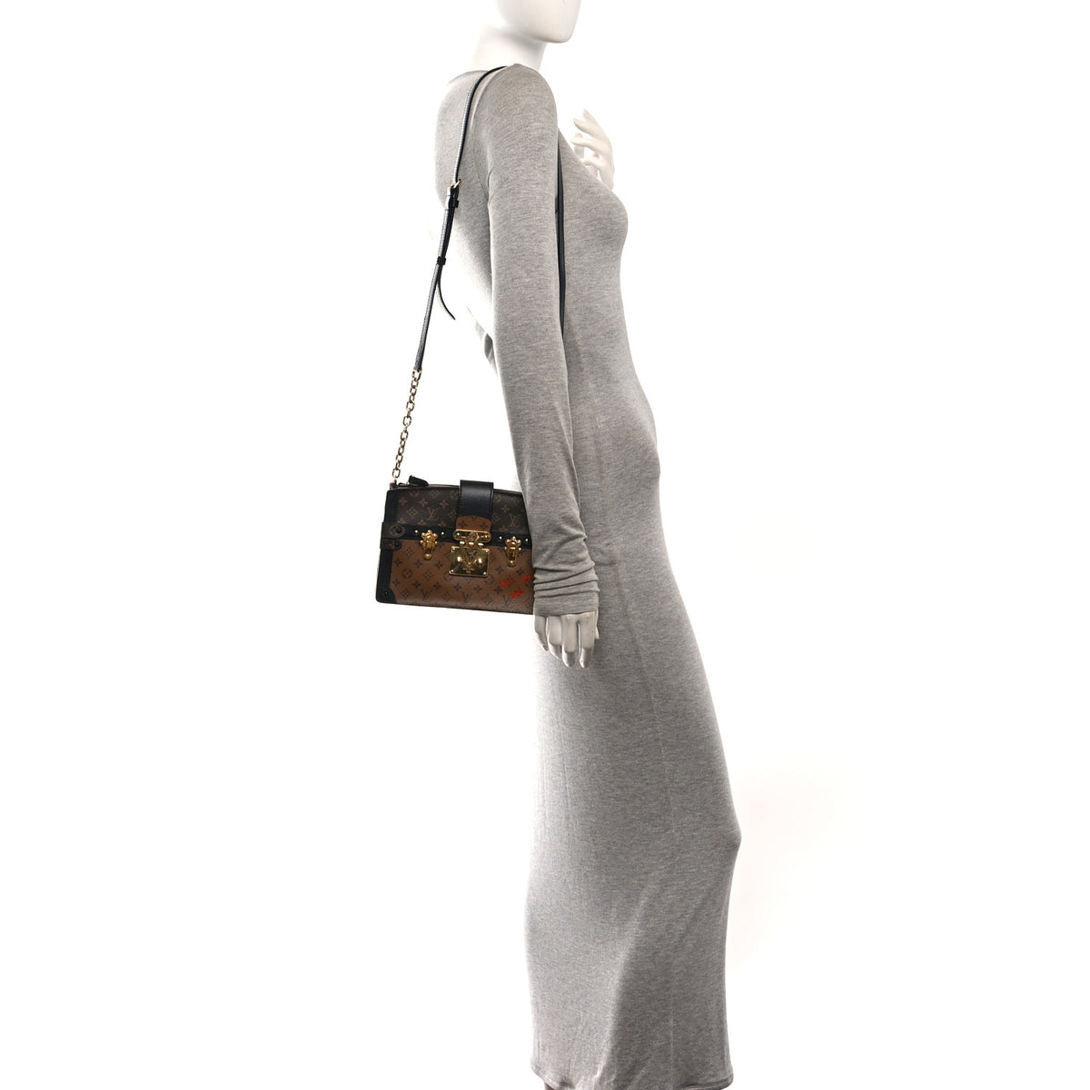 Reverse Monogram Trunk Clutch