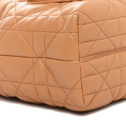 Christian Dior Lambskin Cannage Small Caro Bucket Bag Light Gold 8 of 9