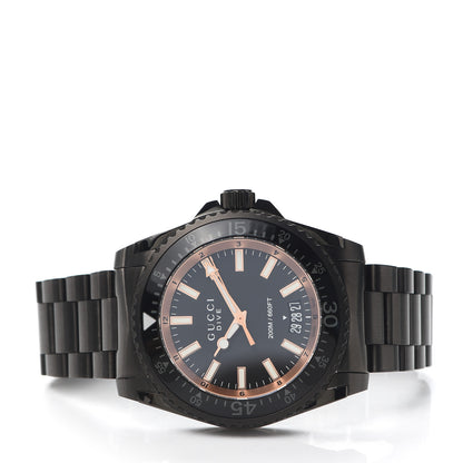 Gucci PVD Stainless Steel 45mm Dive Quartz Watch Black 2 of 5