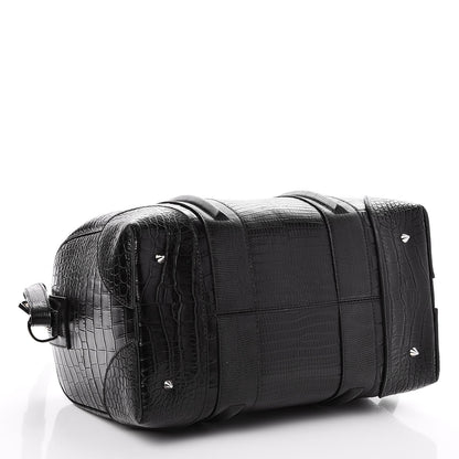 Givenchy Calfskin Crocodile Embossed Medium Lucrezia Black 4 of 7