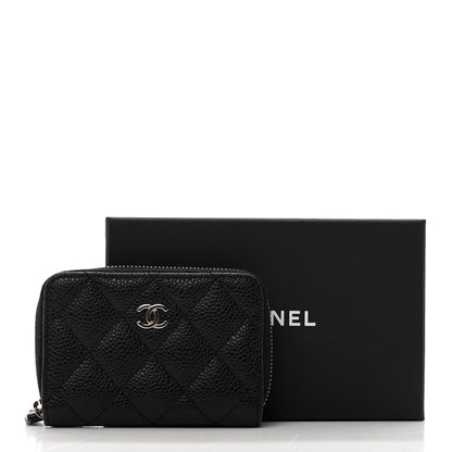 Chanel Caviar Quilted Classic Zipped Coin Purse Black 8 of 8
