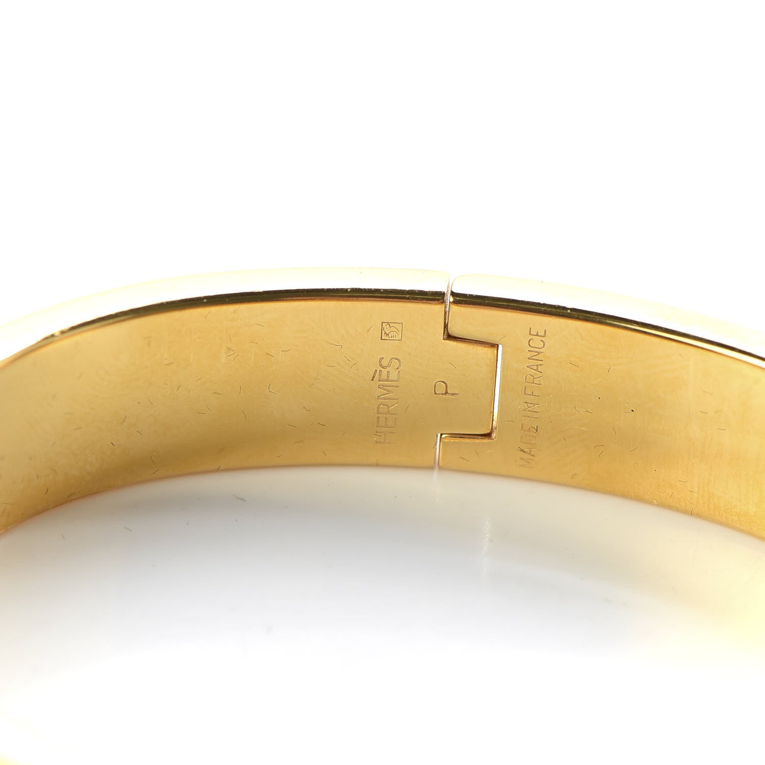 Hermes Enamel Narrow Clic Clac H Bracelet PM White 6 of 7