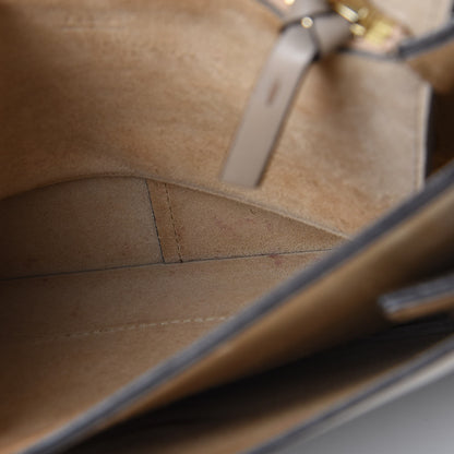 Chloe Calfskin Suede Medium Faye Shoulder Bag Motty Grey 16 of 17