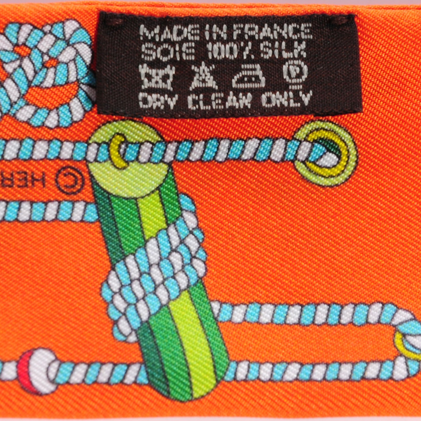 Silk Cordages Twilly Scarf Orange