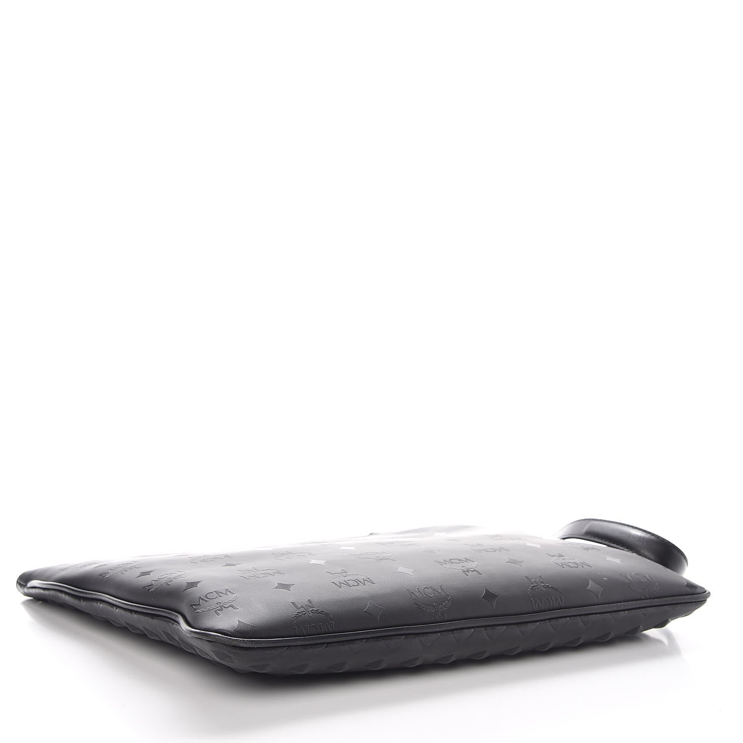 MCM Coated Canvas Studded Pouch Black 4 of 8